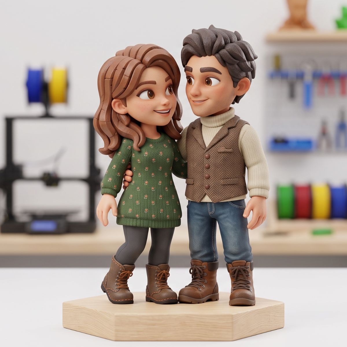 Estatueta personalizada de casal