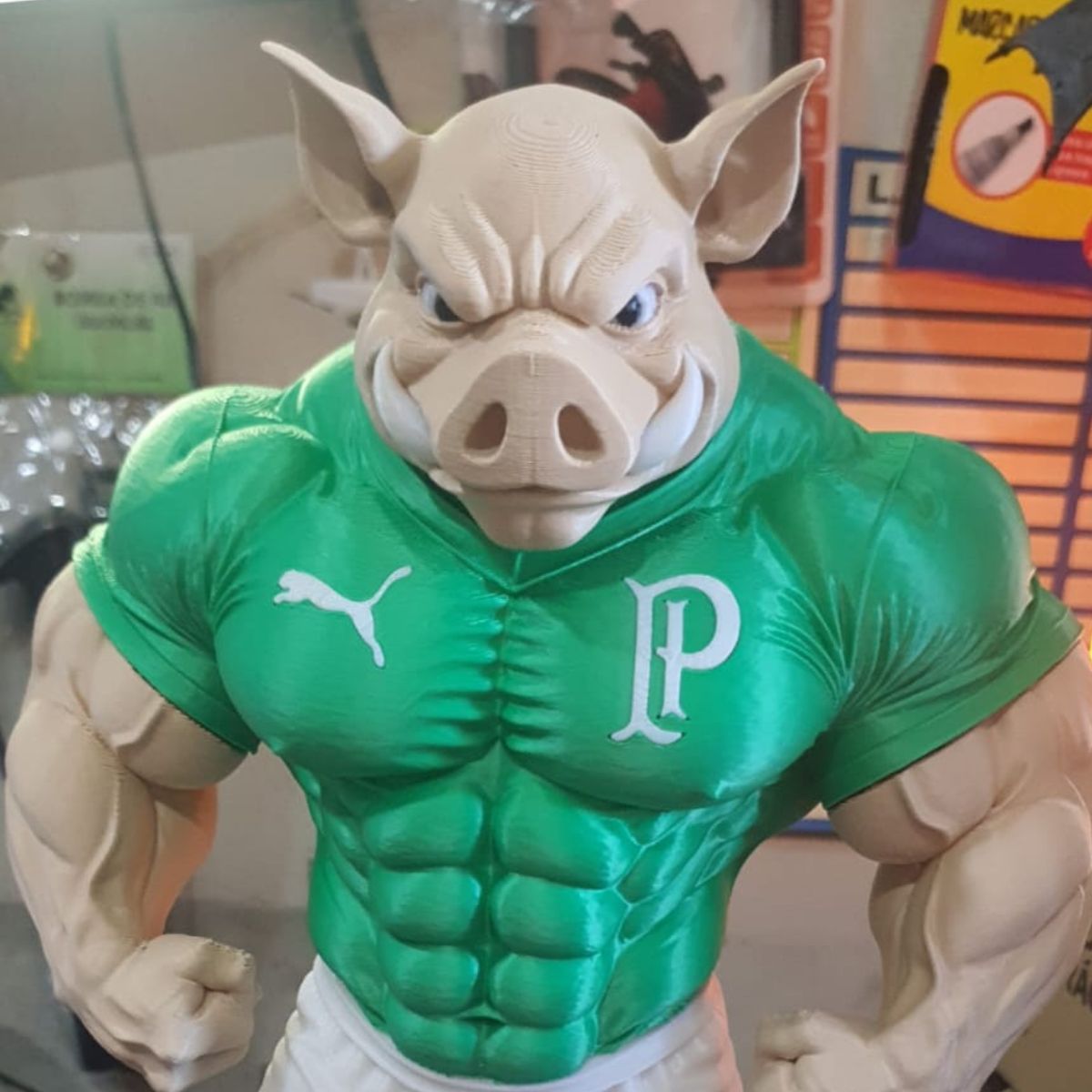Estatueta de porco personalizado Palmeiras